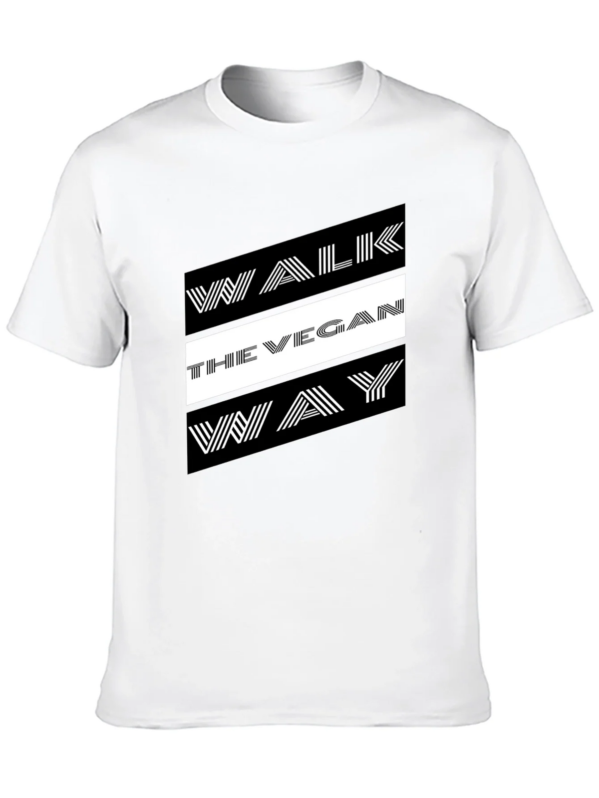 Walk The Vegan Way Graphic Tee - Black product image 9