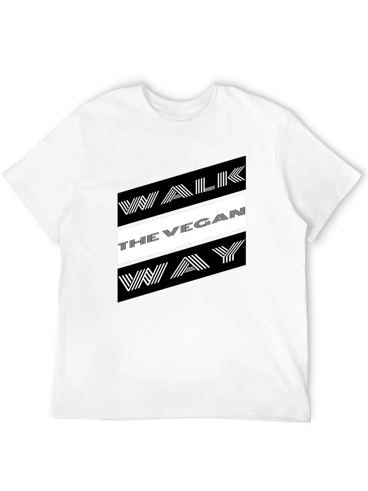 Walk The Vegan Way Graphic Tee - Black product image 11