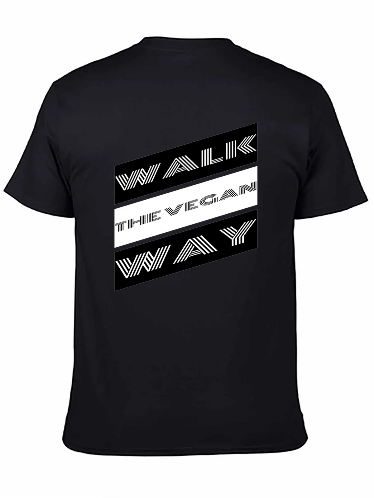 Walk The Vegan Way Graphic Tee - Black product image 4