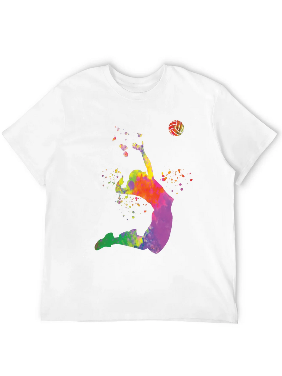 Watercolor Volleyball Player Graphic T-Shirt product image 11
