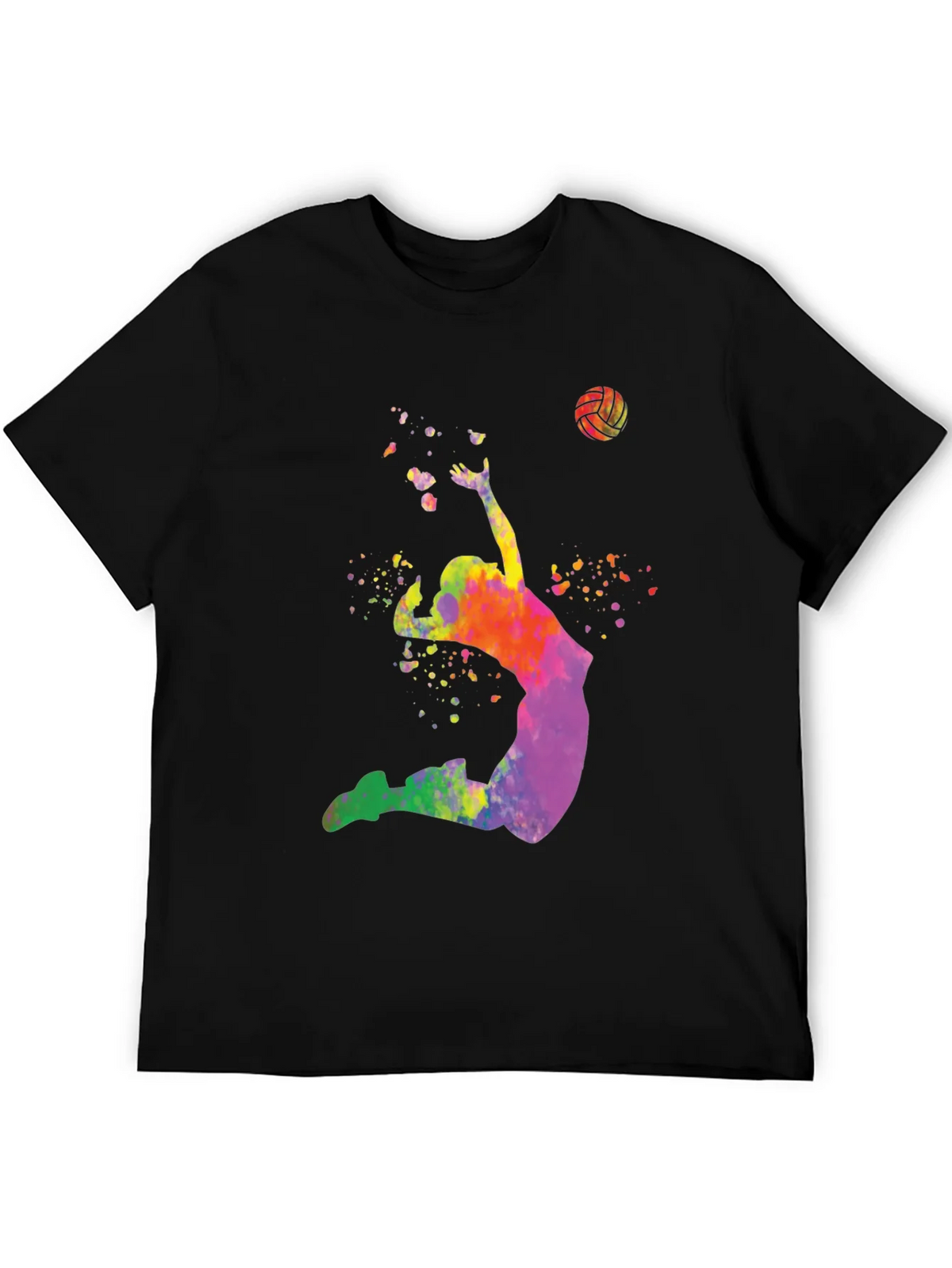 Watercolor Volleyball Player Graphic T-Shirt product image 5