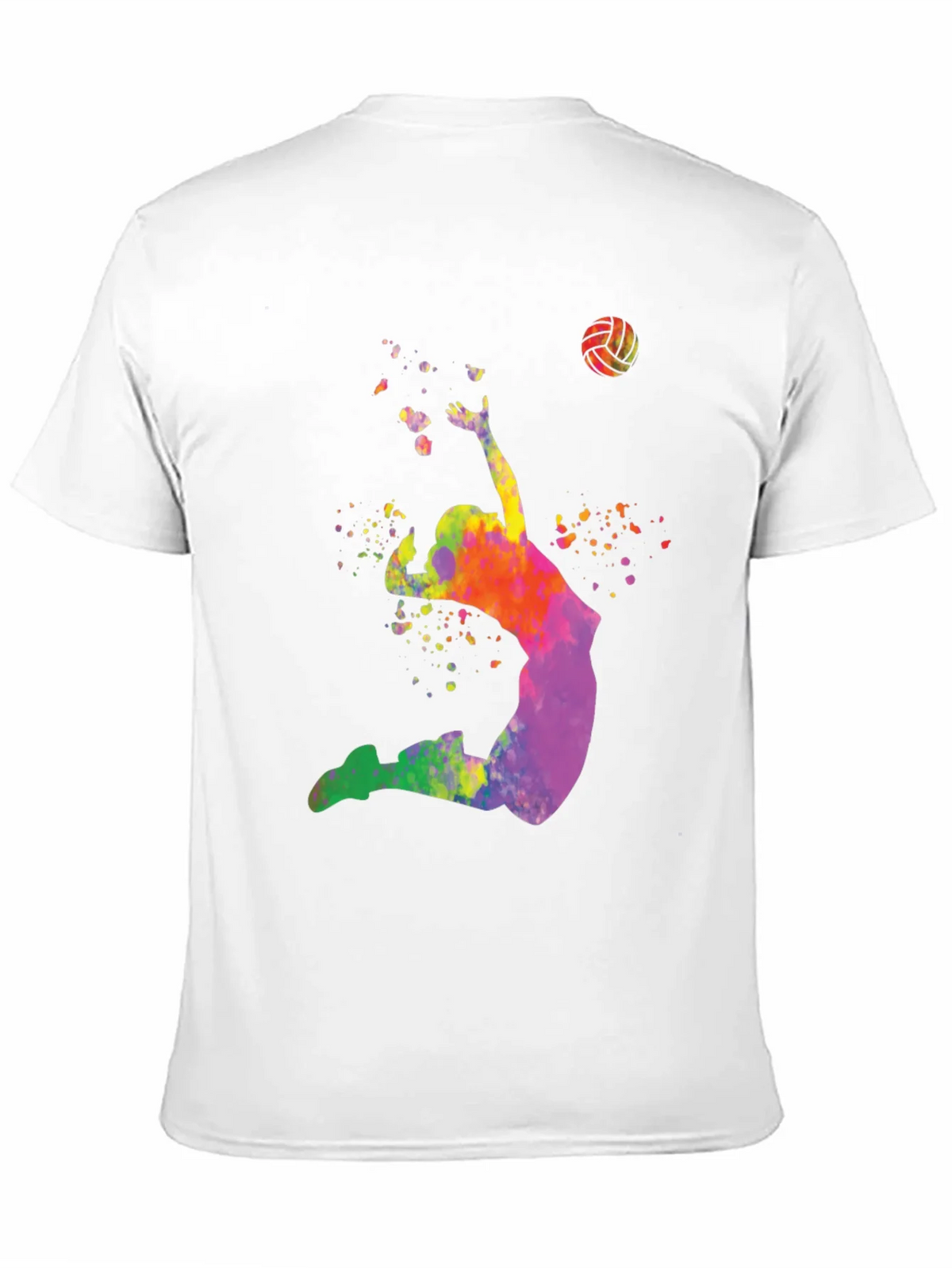 Watercolor Volleyball Player Graphic T-Shirt product image 10