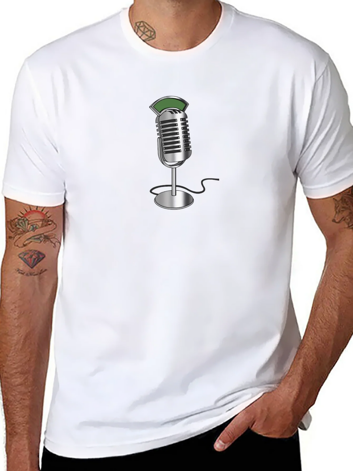 Vintage Microphone Graphic T-Shirt product image 7