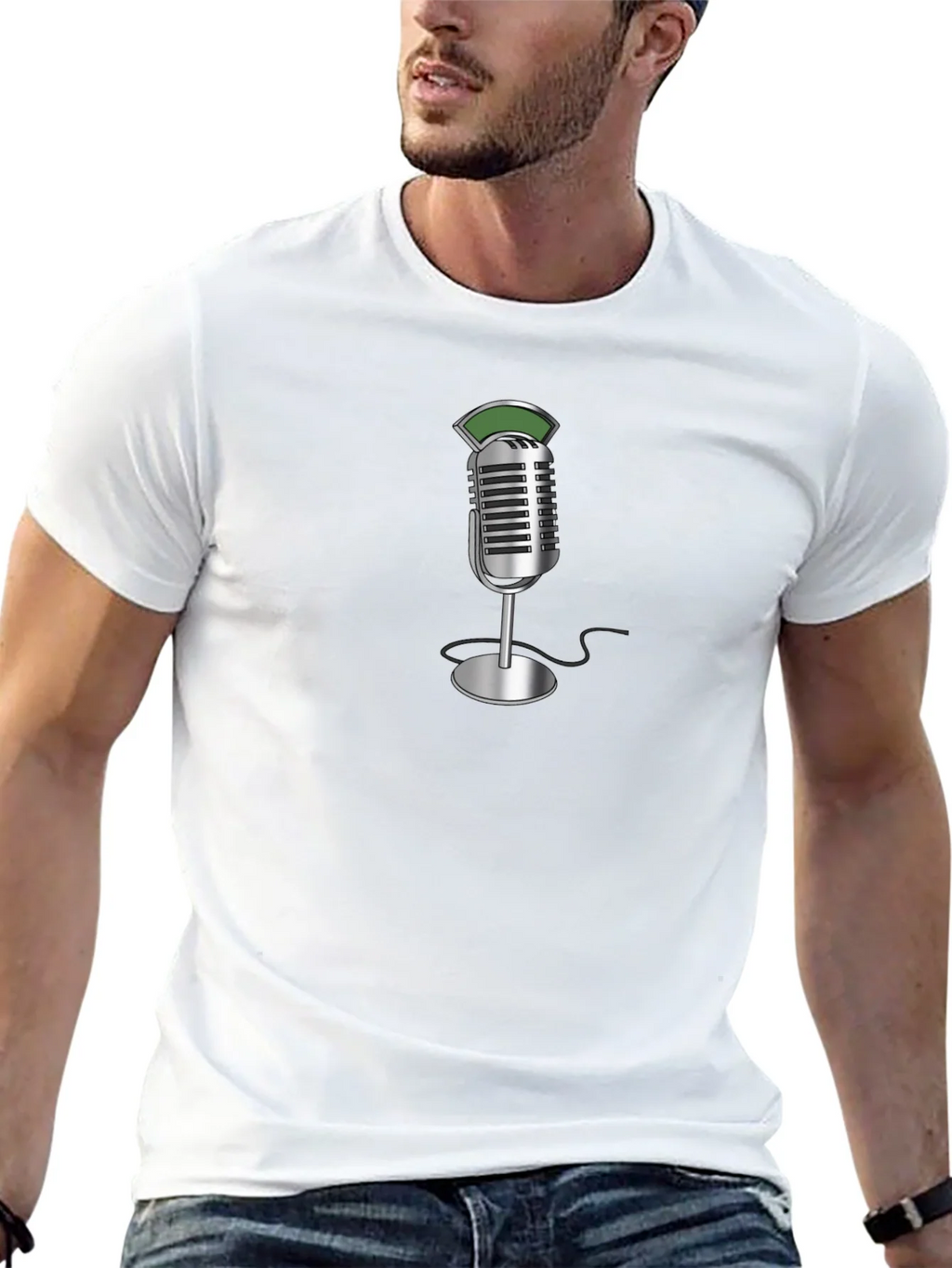 Vintage Microphone Graphic T-Shirt product image 11