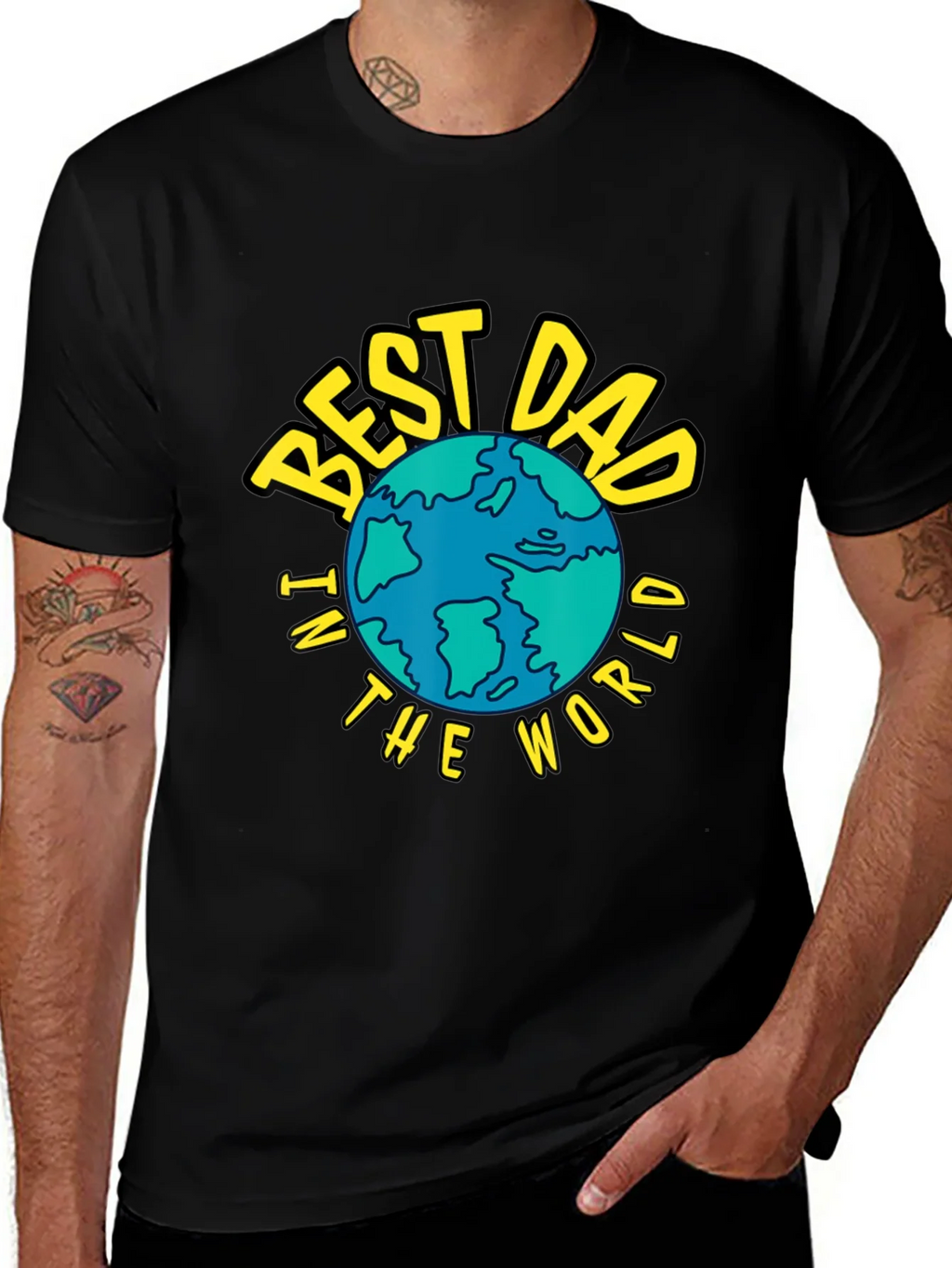 Best Dad in the World T-Shirt - Fathers Day Gift product image 1