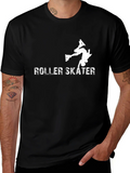 Roller Skater T-Shirt - Black Graphic Tee product image 1