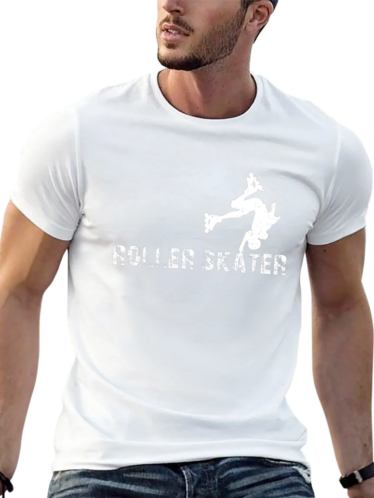 Roller Skater T-Shirt - Black Graphic Tee product image 12