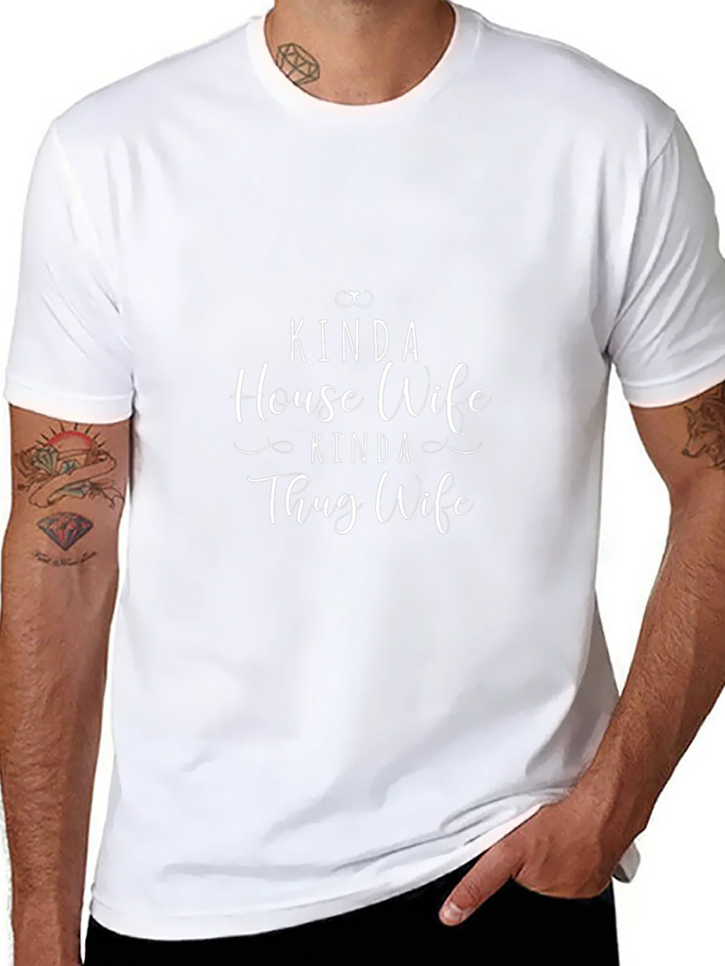Kinda House Wife Thug Black Tee product image 7