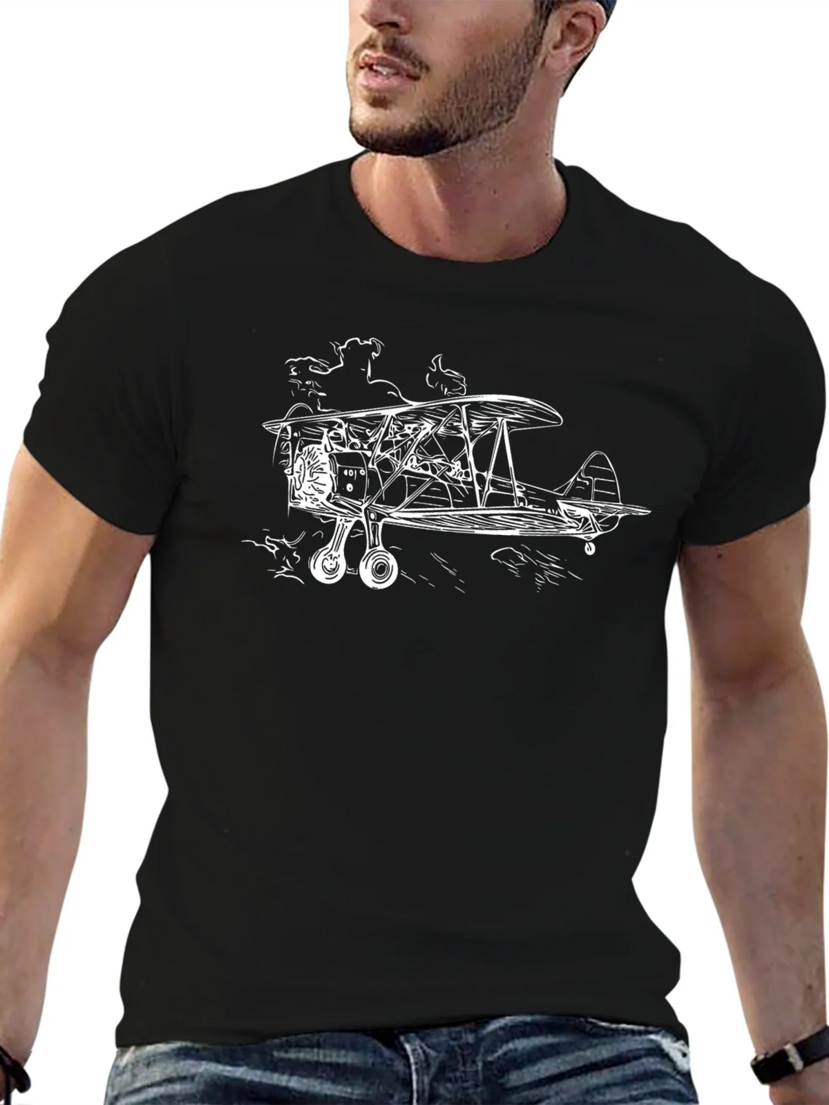 Vintage Airplane Graphic Tee product image 1