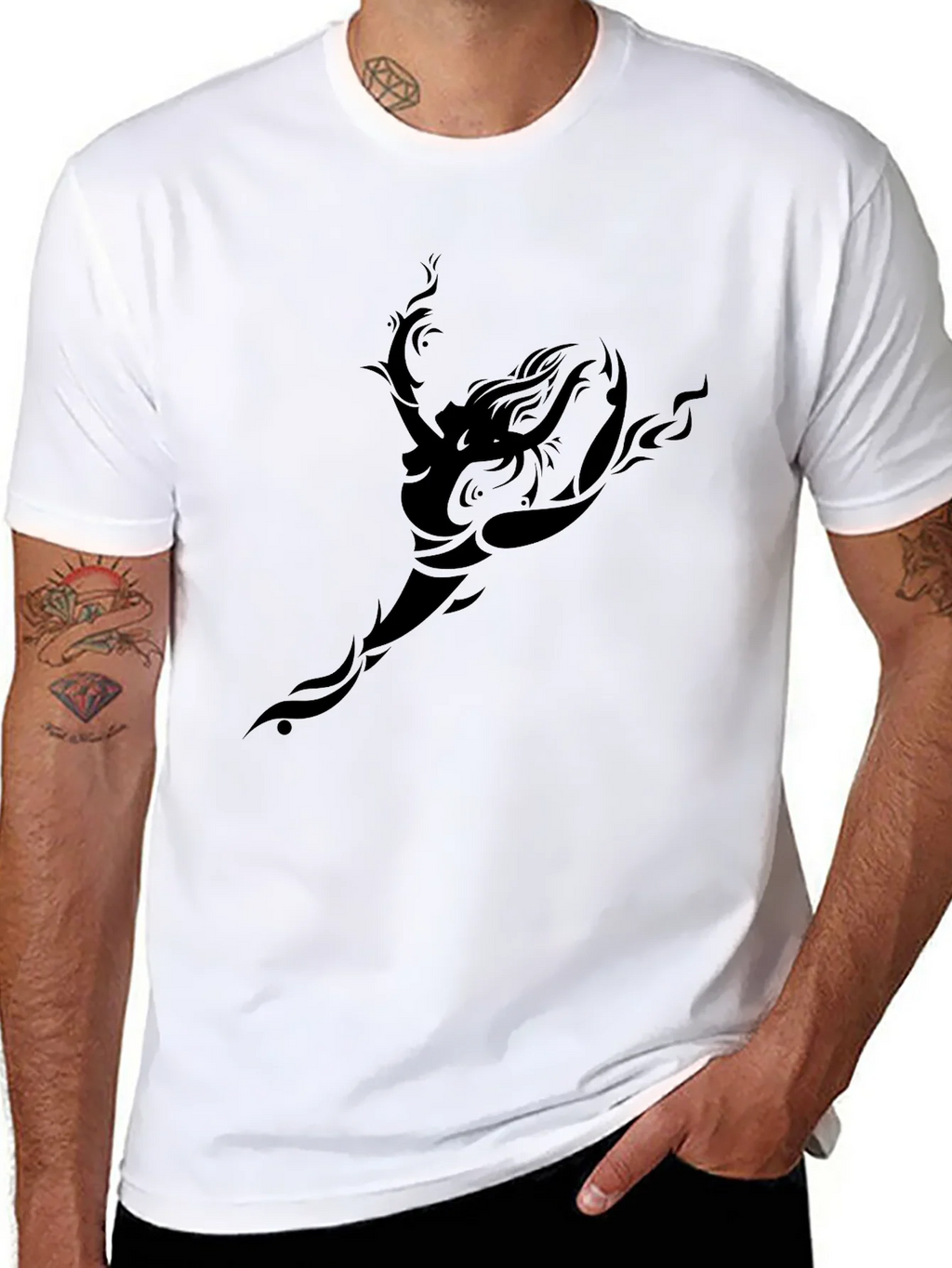 Tribal Dancer Black T-Shirt product image 7