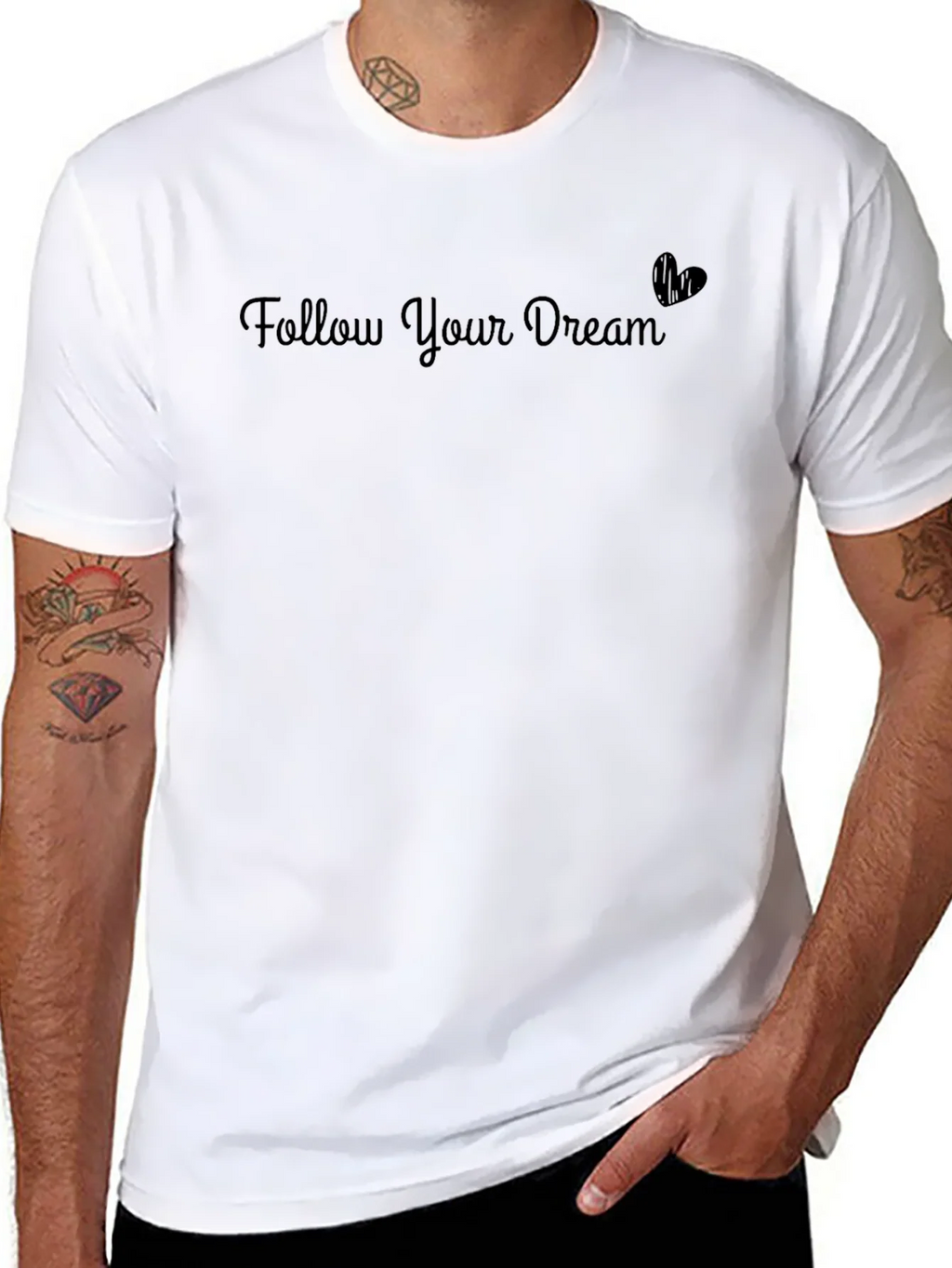 Follow Your Dream Black T-Shirt product image 7