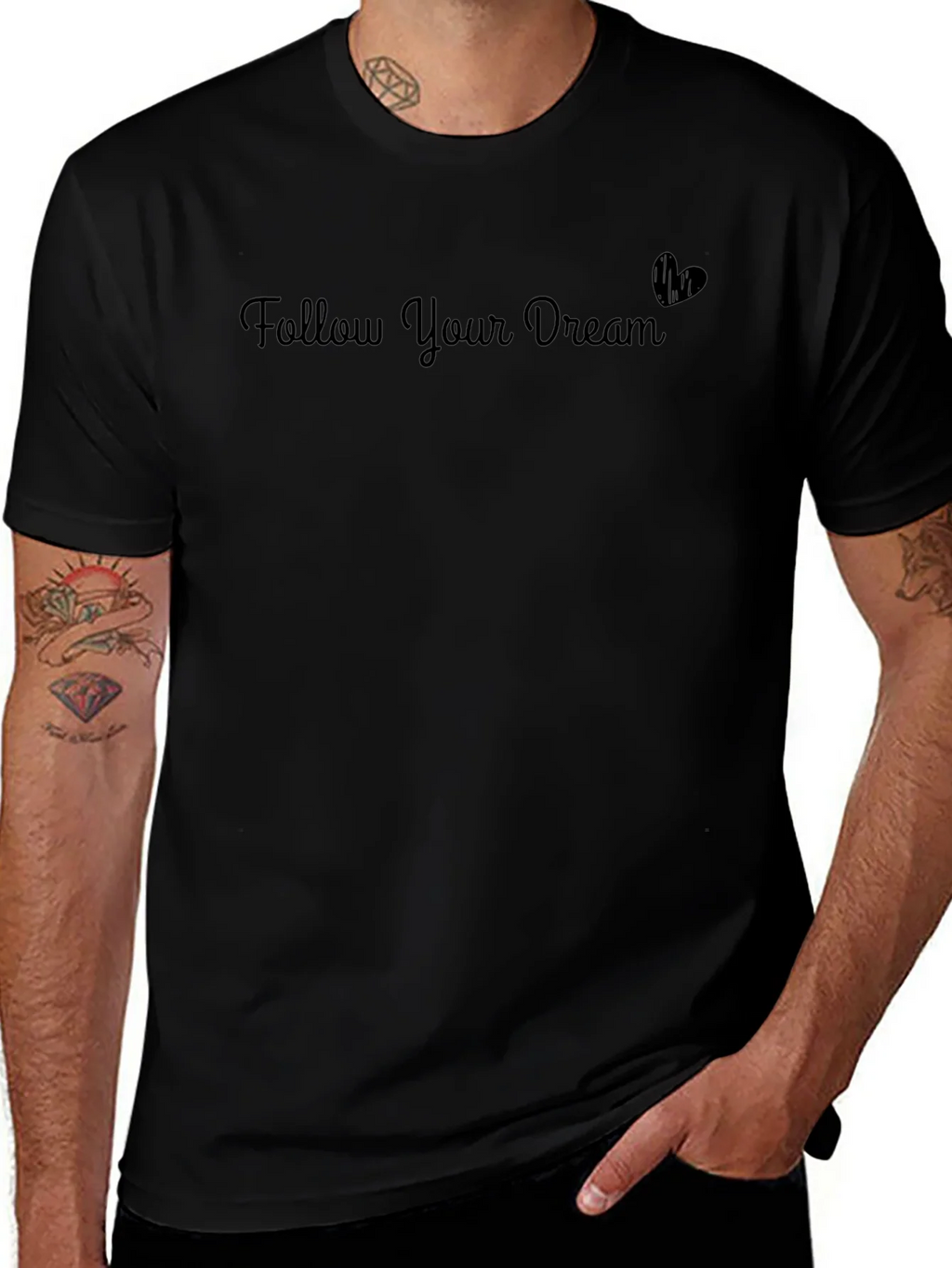 Follow Your Dream Black T-Shirt product image 1