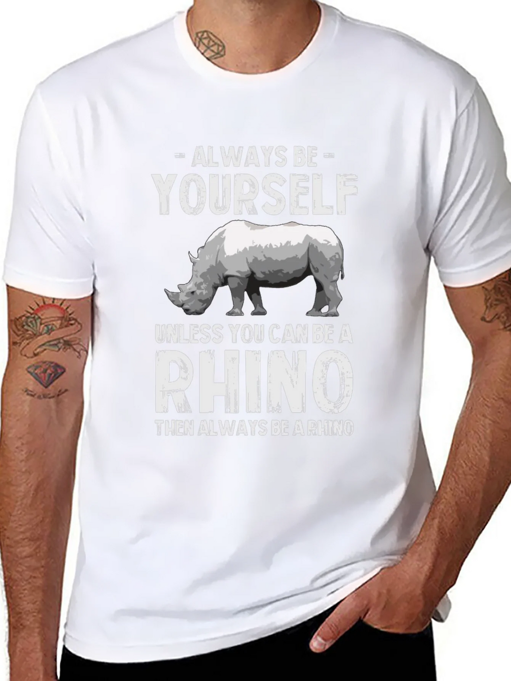 Always Be Yourself Rhino T-Shirt product image 7