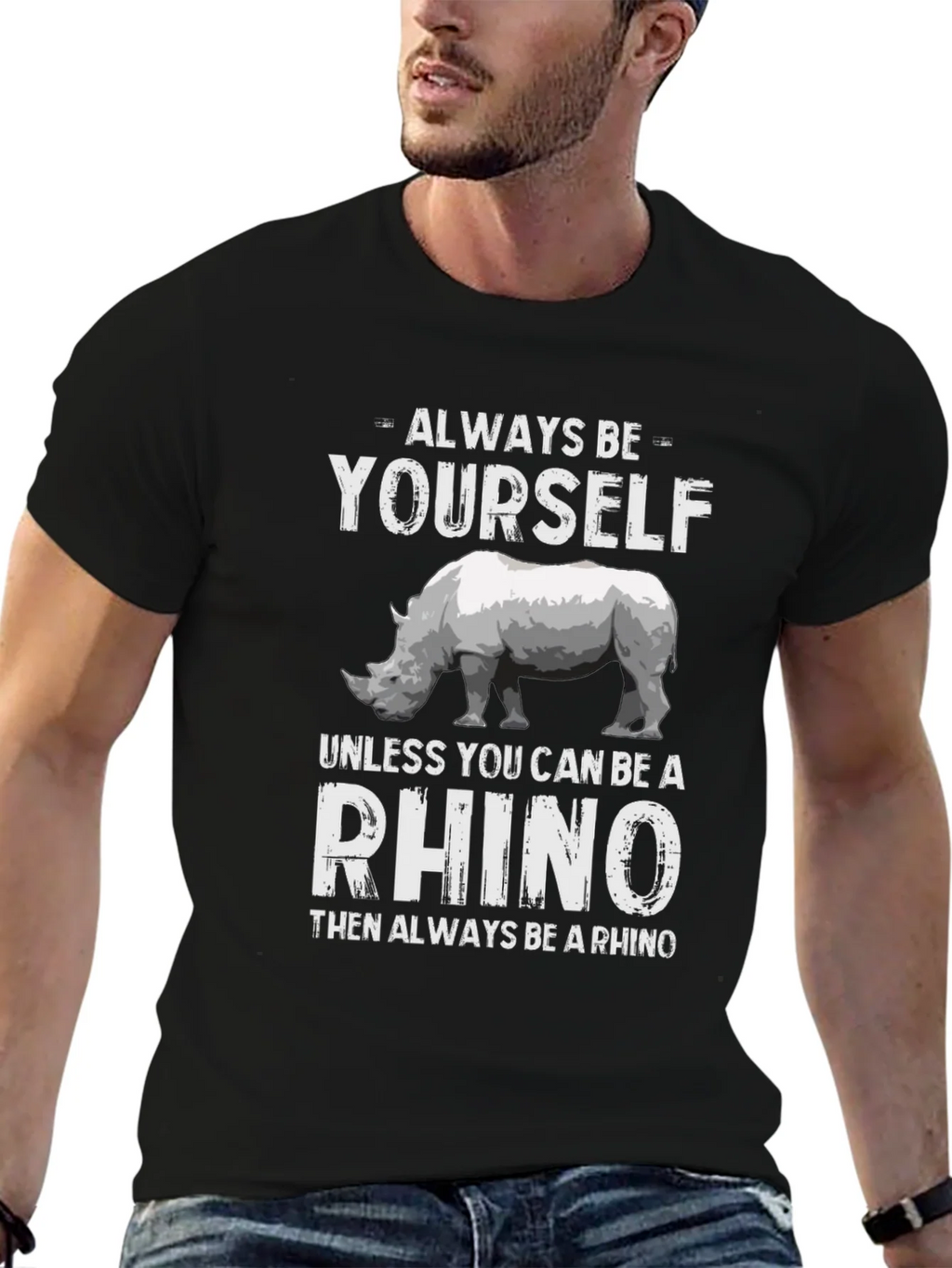Always Be Yourself Rhino T-Shirt product image 6