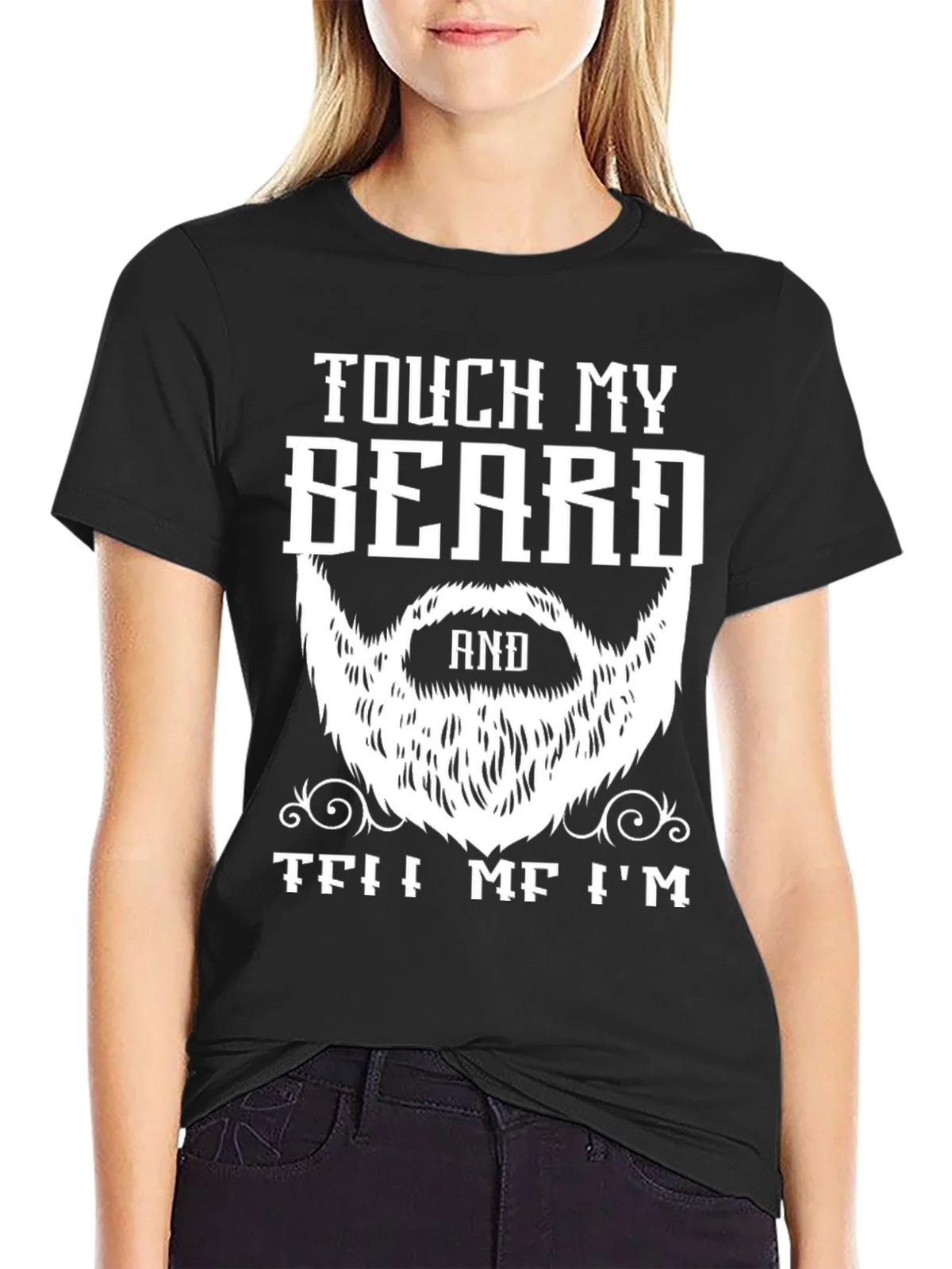 Touch My Beard T-Shirt Funny Bearded Man Tee product image 2
