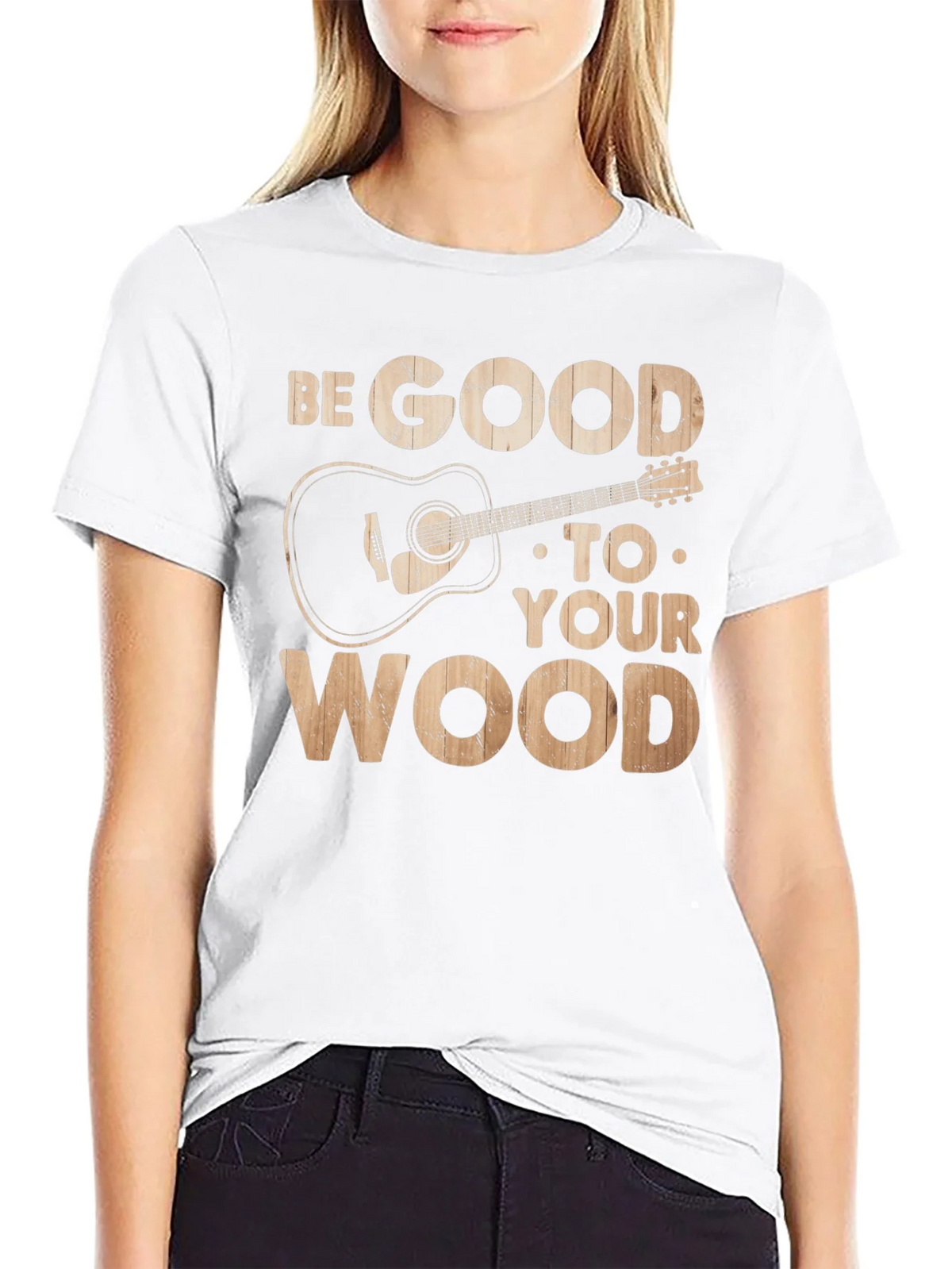 Be Good To Your Wood Guitar Graphic Tee product image 8