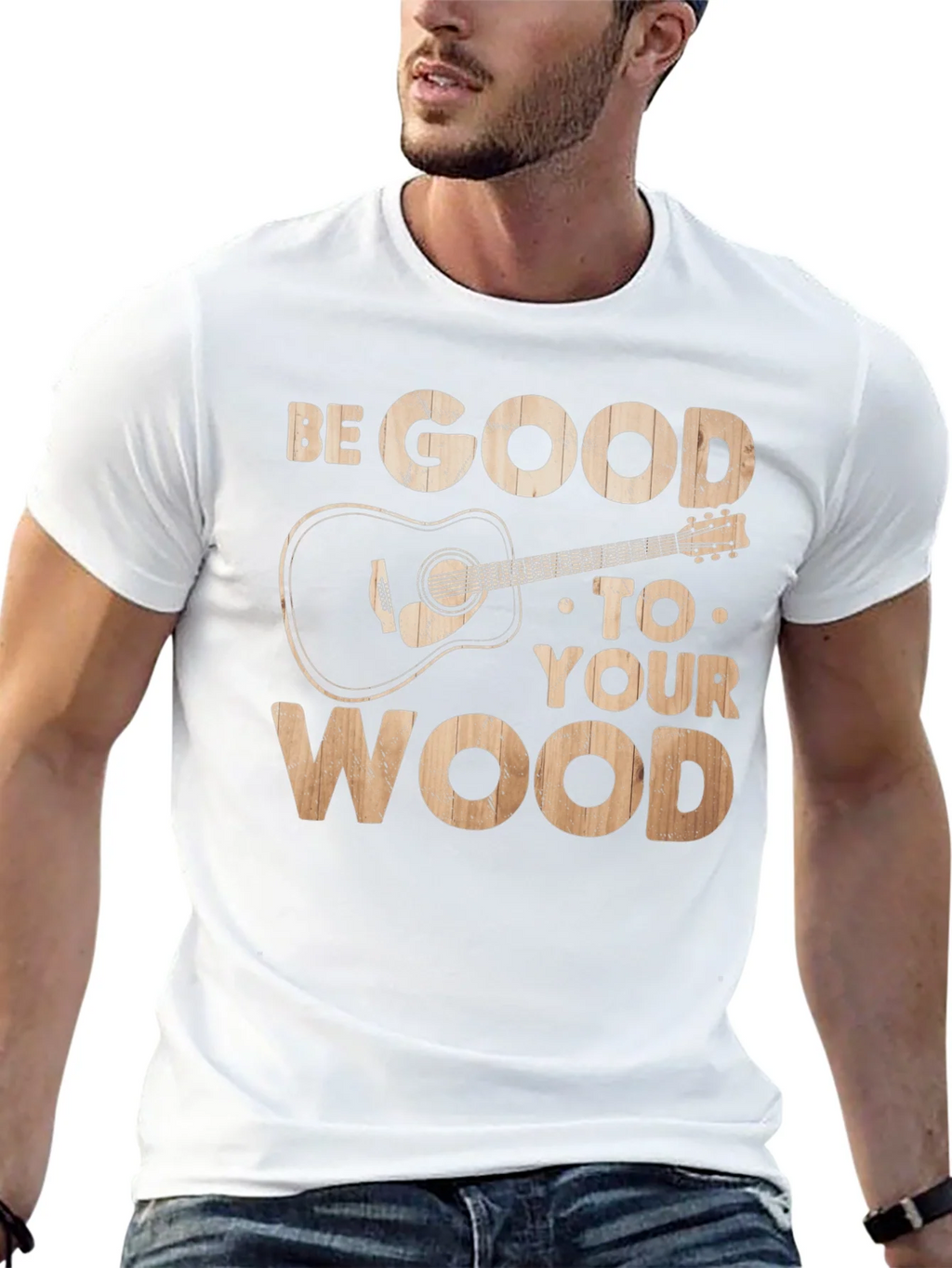 Be Good To Your Wood Guitar Graphic Tee product image 12