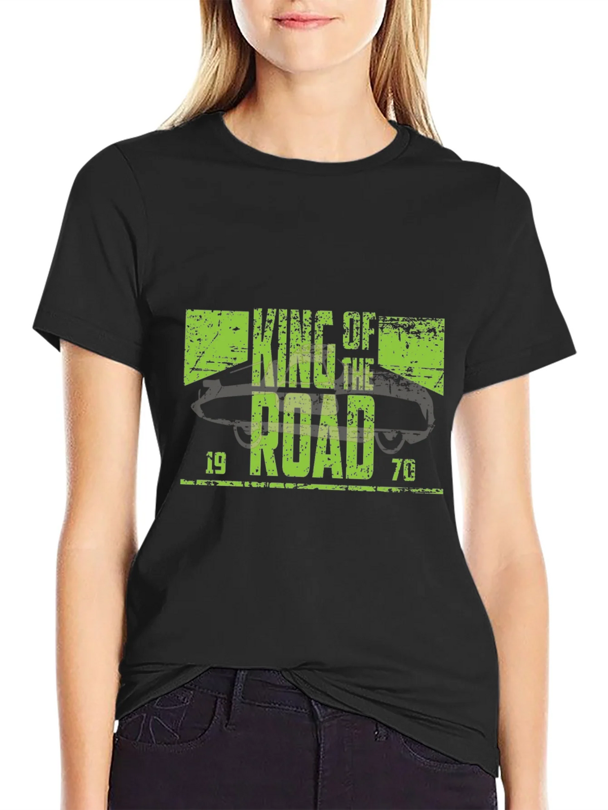 King of the Road 1970 Black T-Shirt product image 2