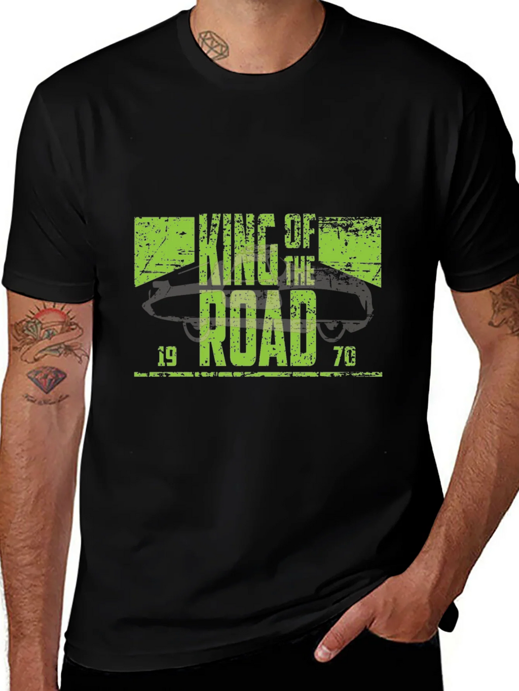 King of the Road 1970 Black T-Shirt product image 1