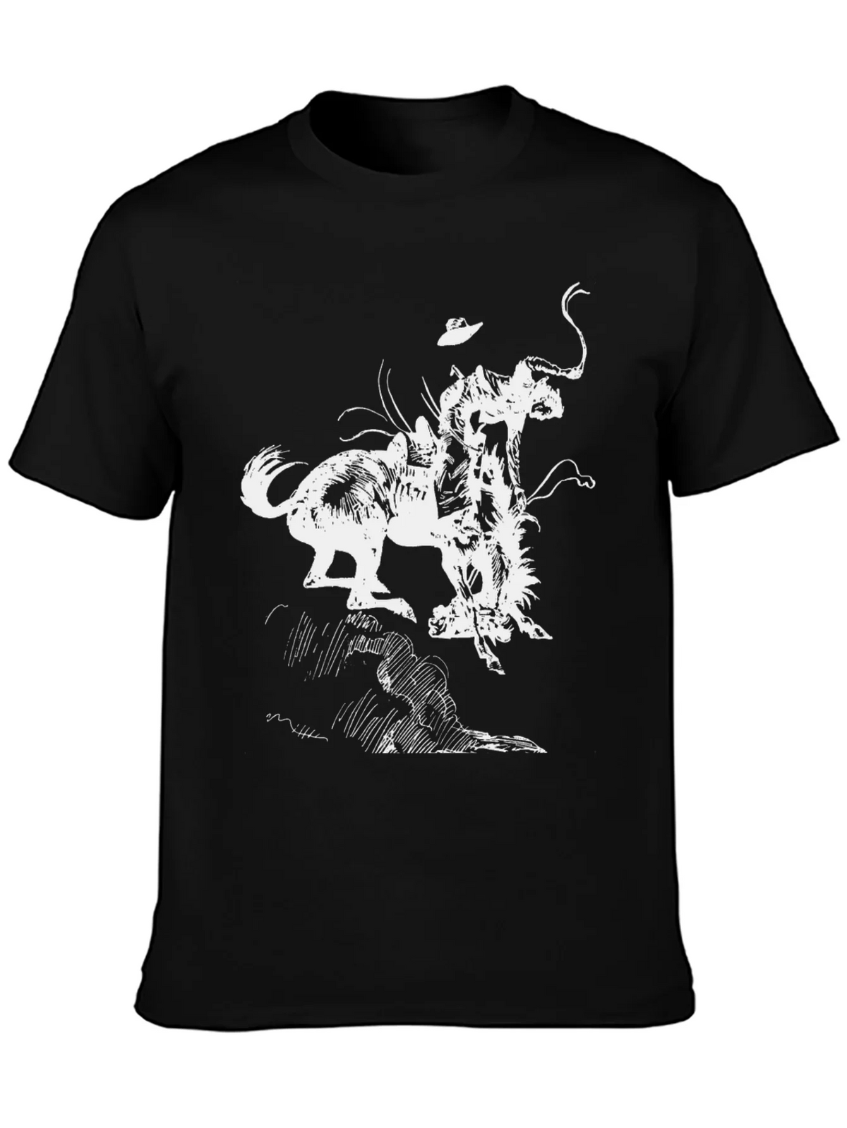Black Graphic Tee - Bronco Rider T-Shirt product image 3