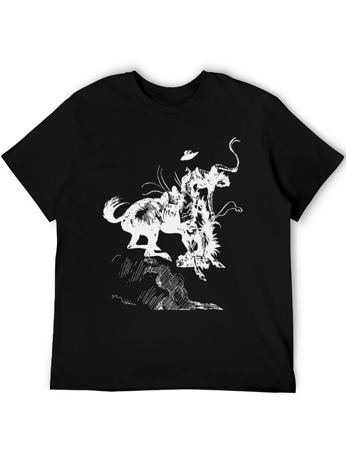 Black Graphic Tee - Bronco Rider T-Shirt product image 5