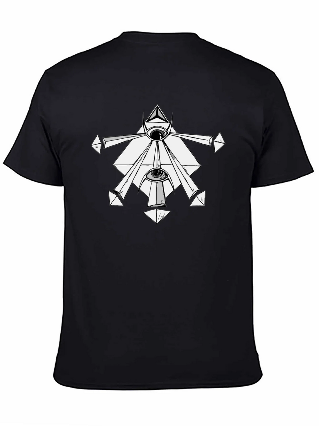 Mystic Eye Graphic Tee - Black Cotton T-Shirt product image 4