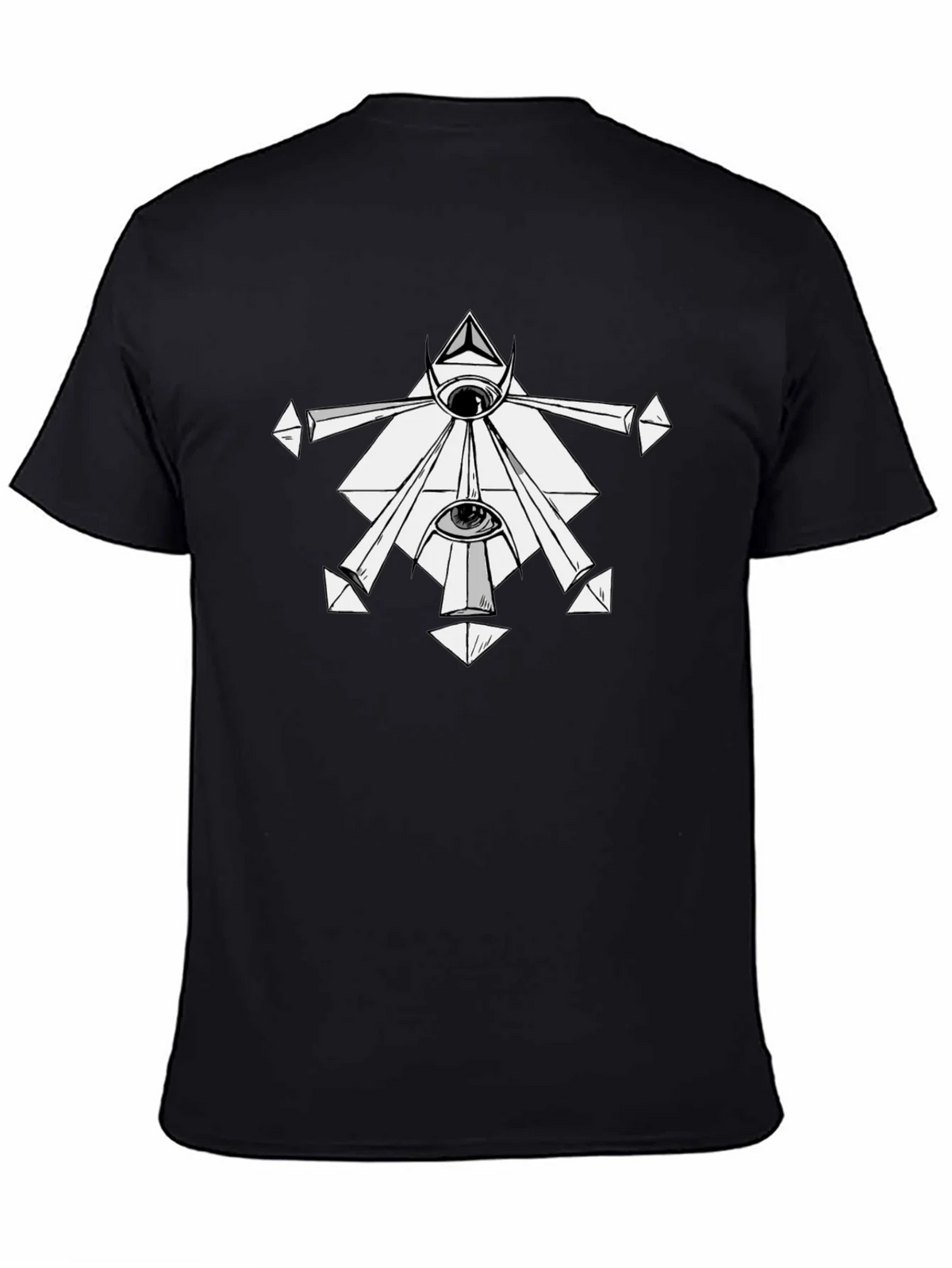 Mystic Eye Graphic Tee - Black Cotton T-Shirt product image 4