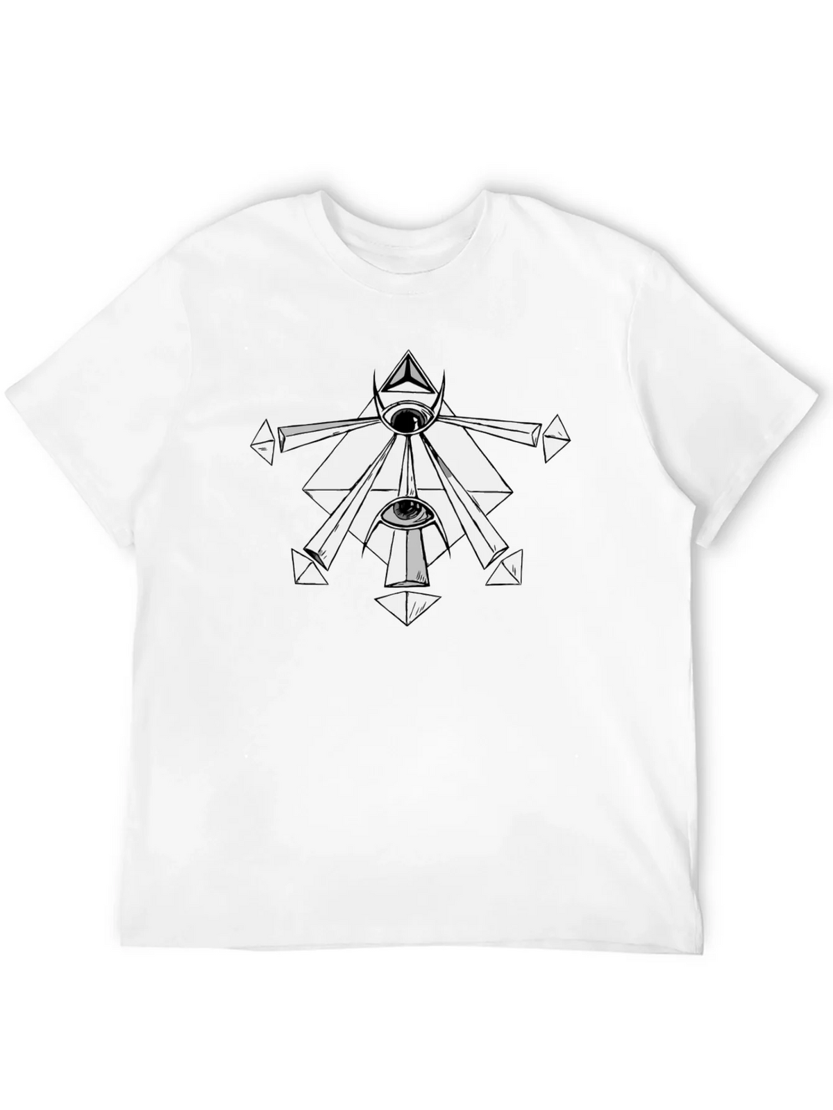 Mystic Eye Graphic Tee - Black Cotton T-Shirt product image 11