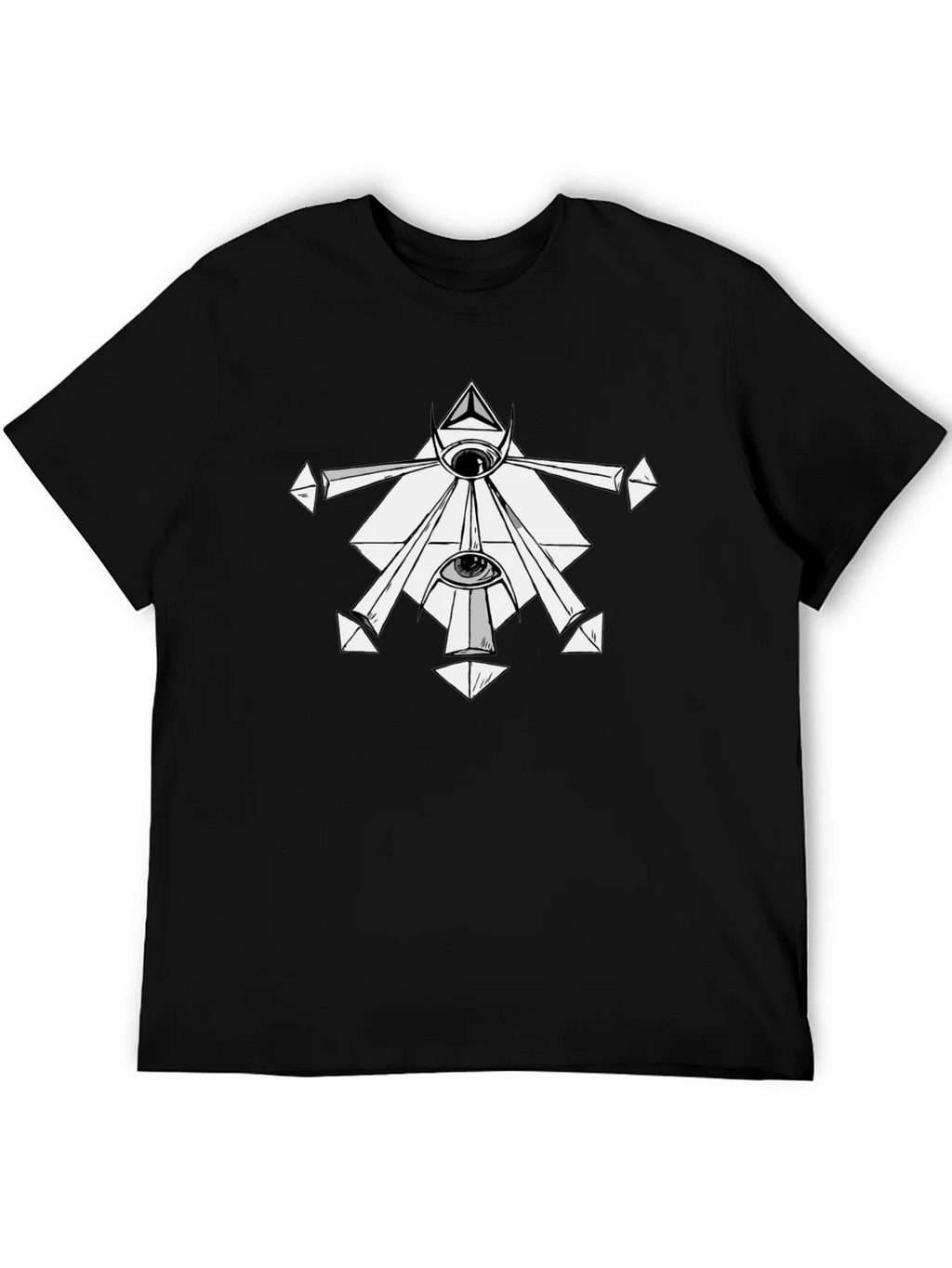 Mystic Eye Graphic Tee - Black Cotton T-Shirt product image 5