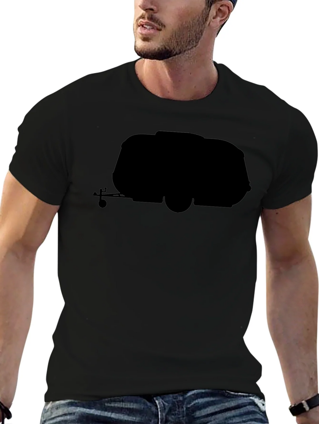Retro Camper Black T-Shirt - Travel in Style product image 6