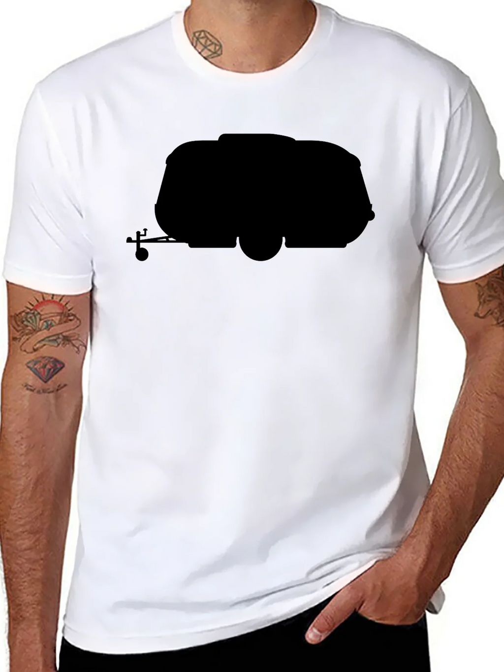 Retro Camper Black T-Shirt - Travel in Style product image 7