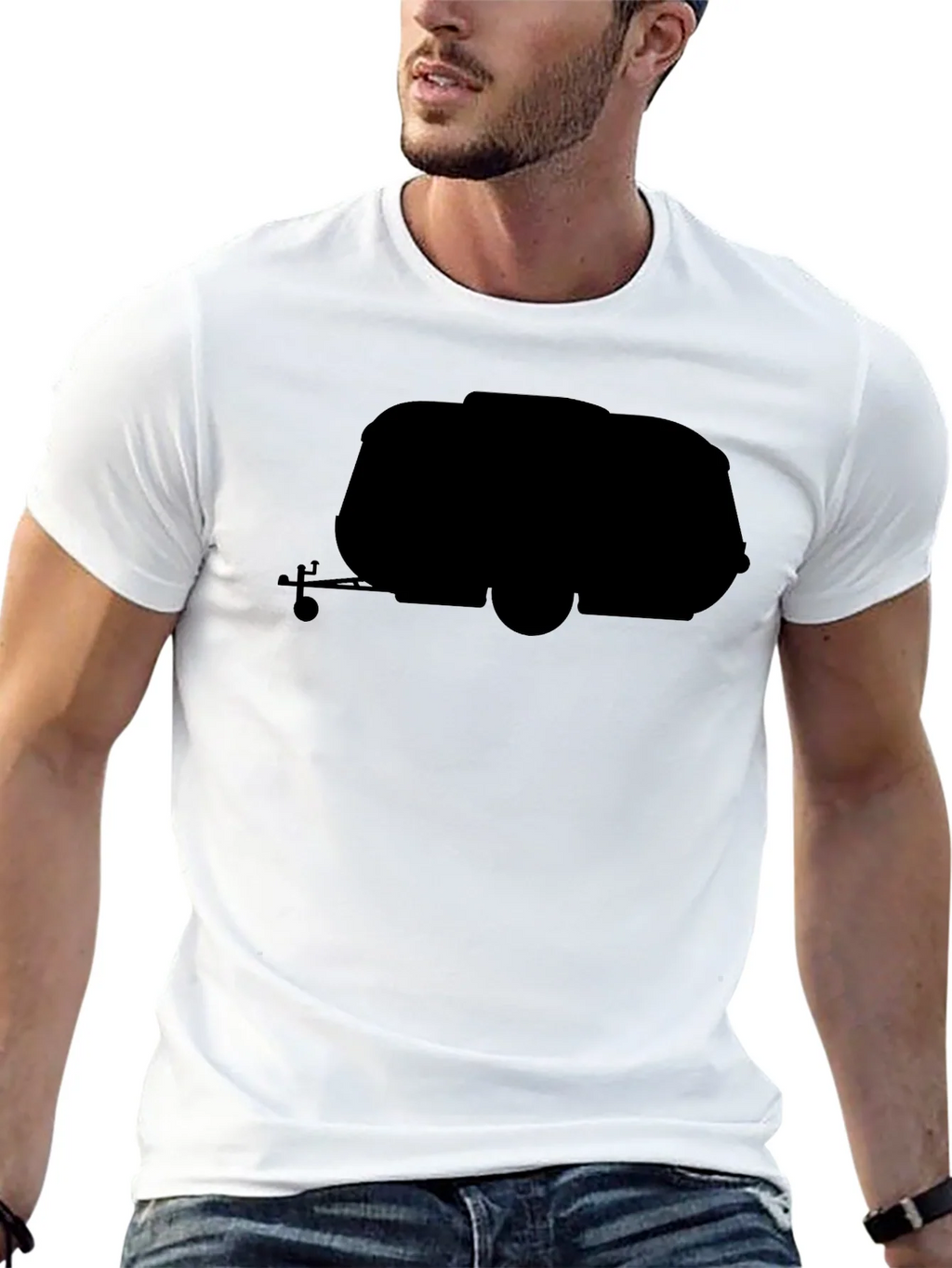 Retro Camper Black T-Shirt - Travel in Style product image 12