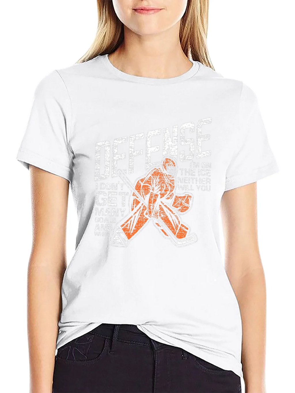 Hockey Goalie Defense Graphic T-Shirt product image 8