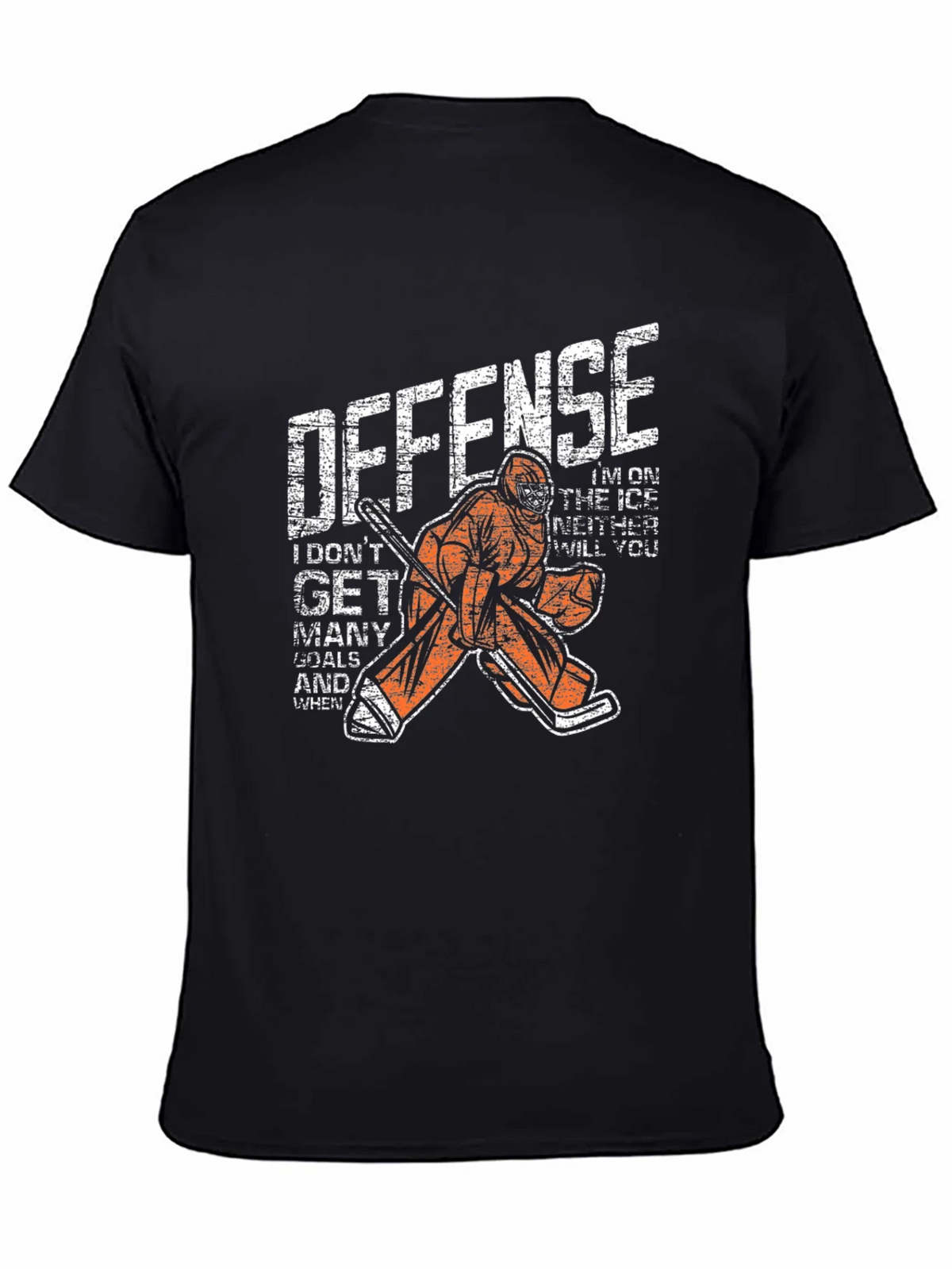 Hockey Goalie Defense Graphic T-Shirt product image 4