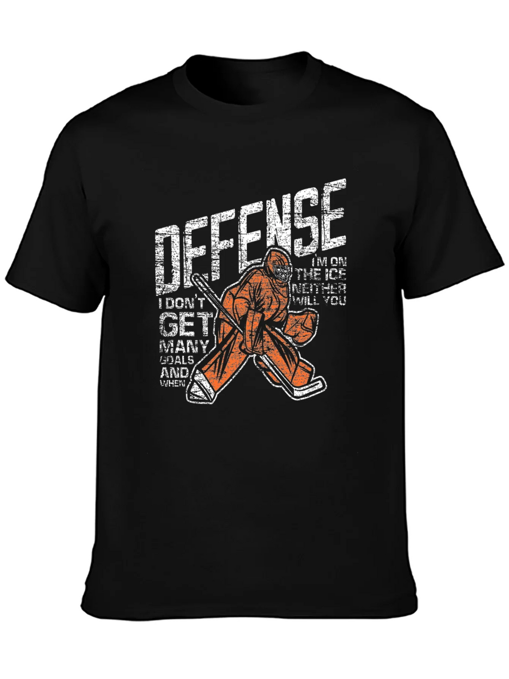 Hockey Goalie Defense Graphic T-Shirt product image 3