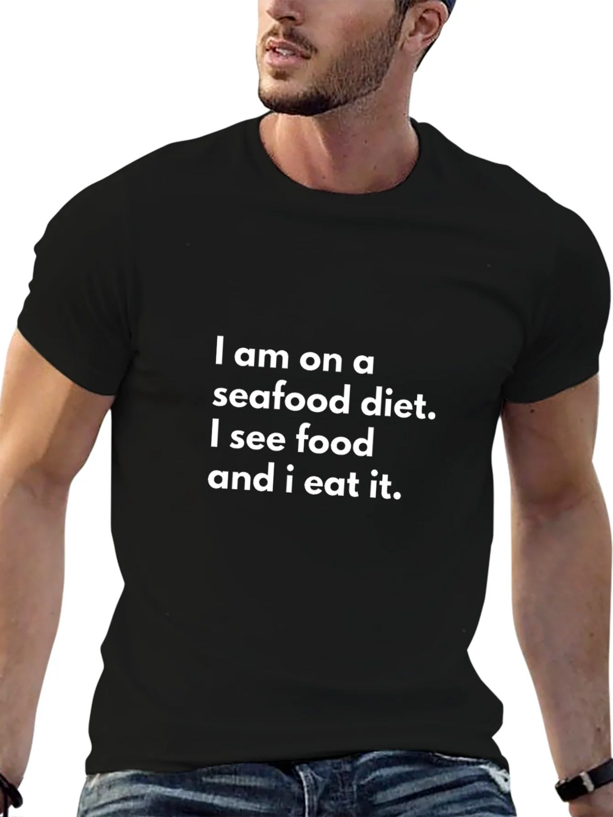 Seafood Diet T-Shirt - Funny Foodie Tee product image 6