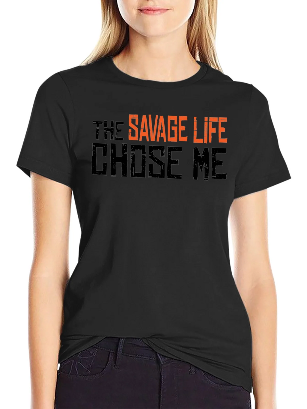 The Savage Life T-Shirt - Black Graphic Tee product image 2