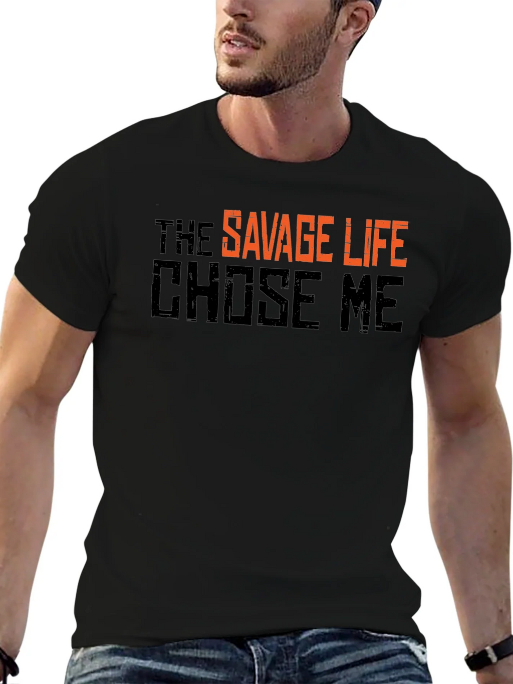 The Savage Life T-Shirt - Black Graphic Tee product image 6