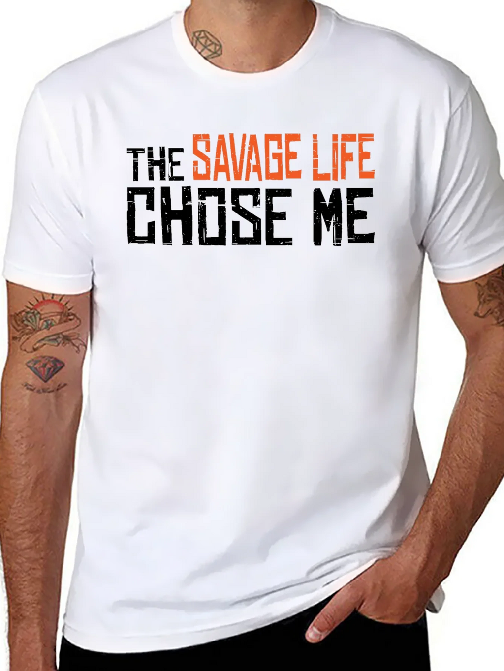 The Savage Life T-Shirt - Black Graphic Tee product image 7