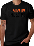 The Savage Life T-Shirt - Black Graphic Tee product image 1