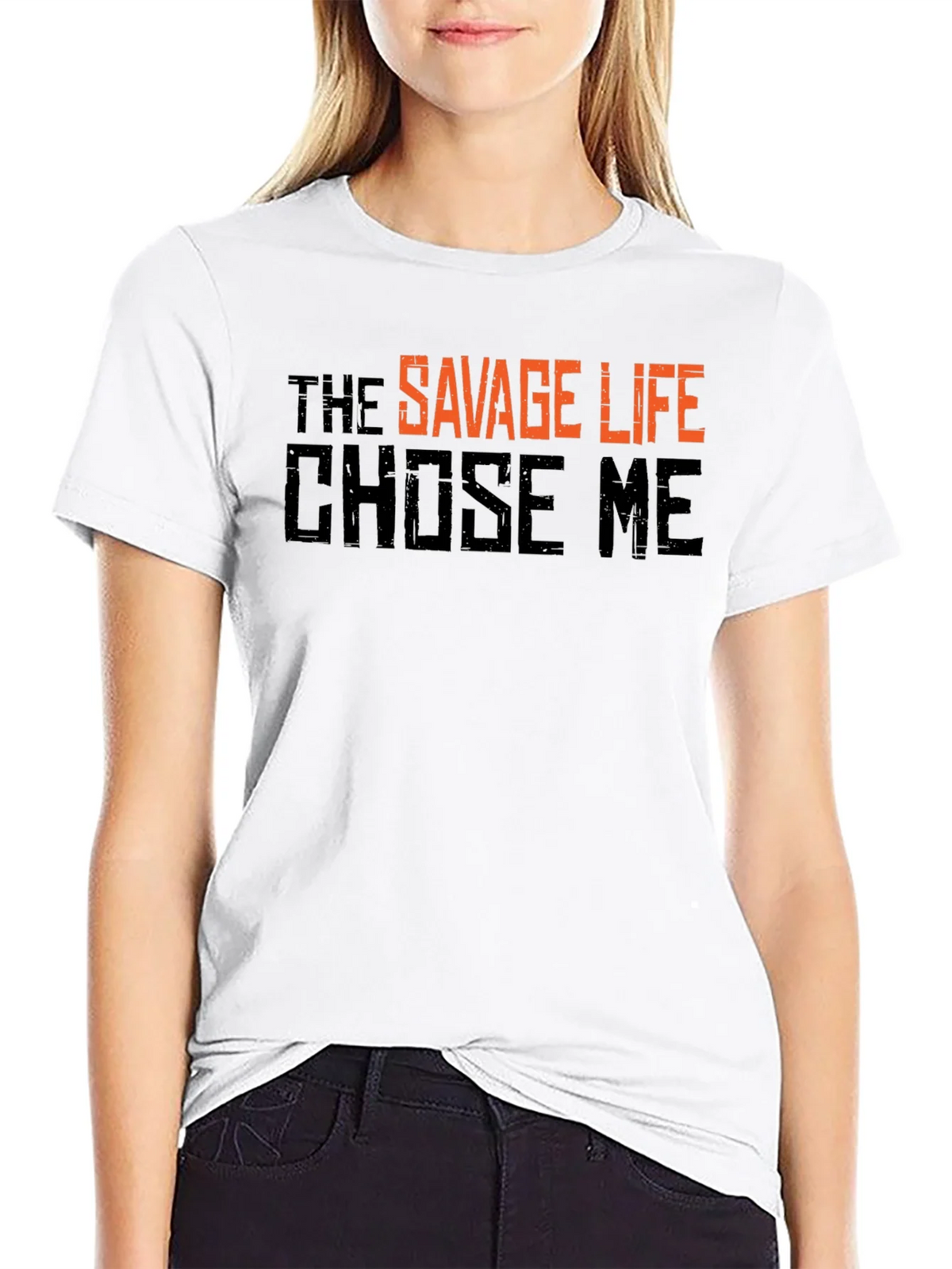 The Savage Life T-Shirt - Black Graphic Tee product image 8