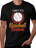I Cant Its Baseball Season Graphic T-Shirt product image 1