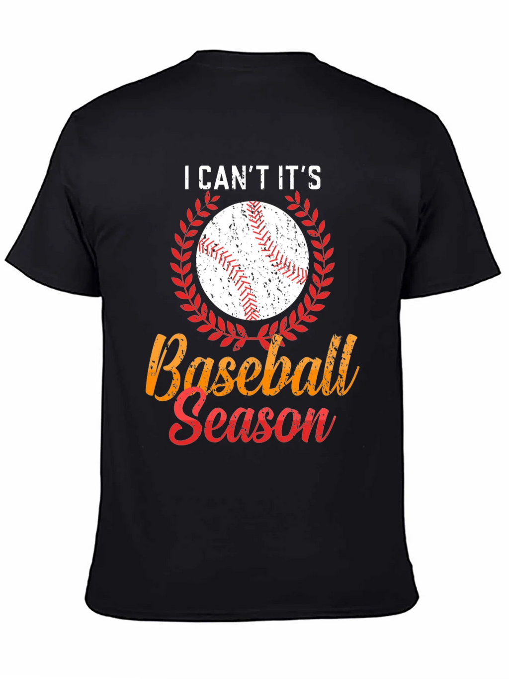 I Cant Its Baseball Season Graphic T-Shirt product image 4