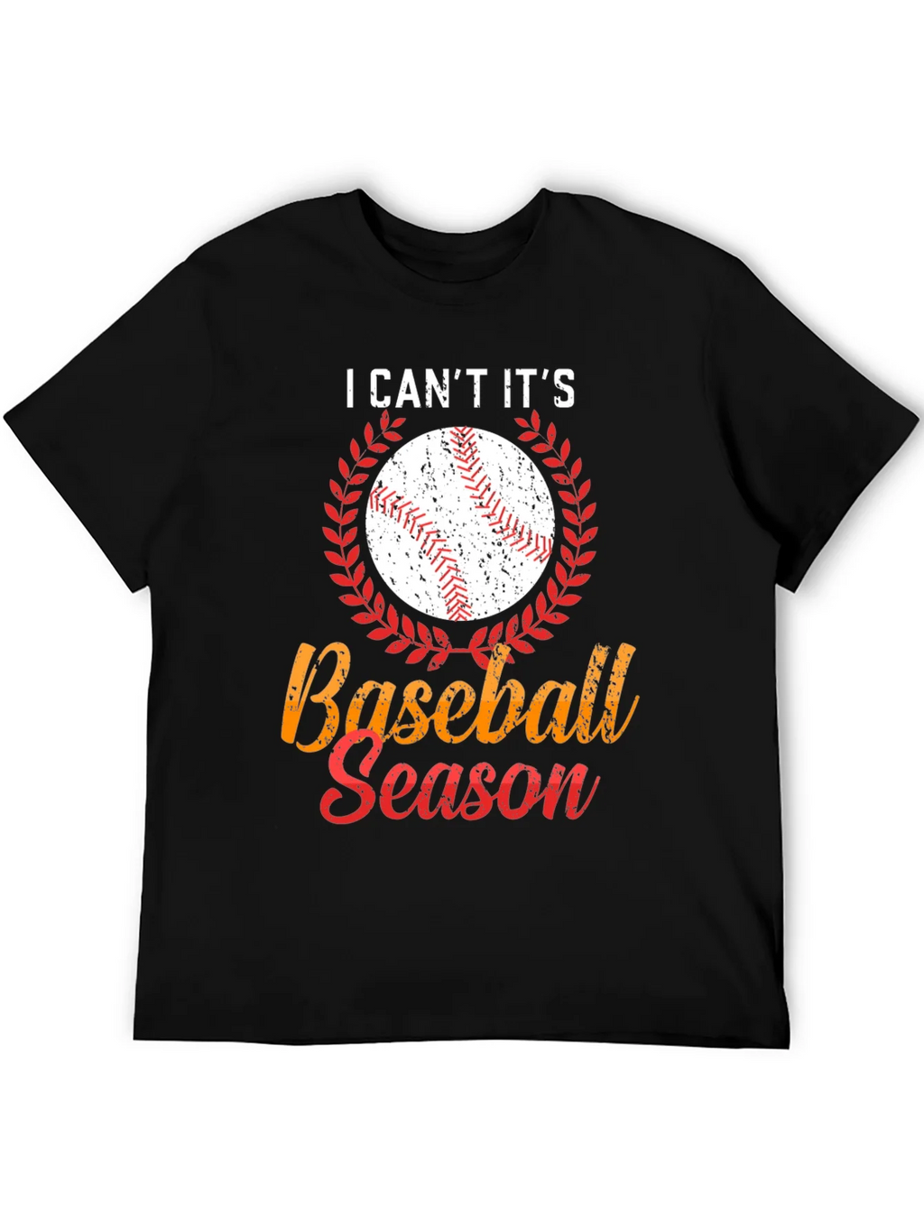 I Cant Its Baseball Season Graphic T-Shirt product image 5
