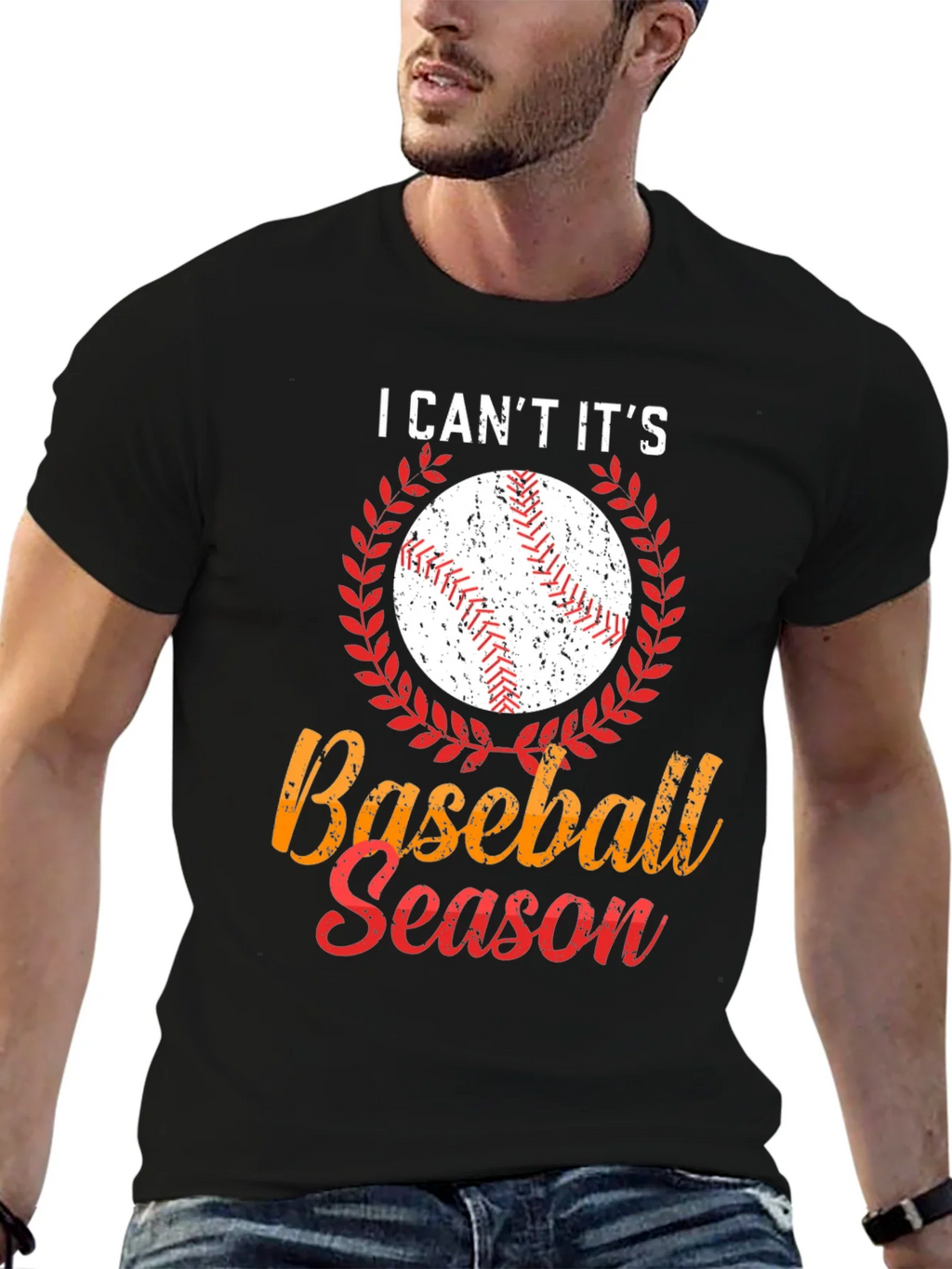 I Cant Its Baseball Season Graphic T-Shirt product image 6