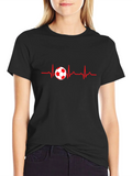 Soccer Heartbeat T-Shirt - Passion for the Game! product image 1