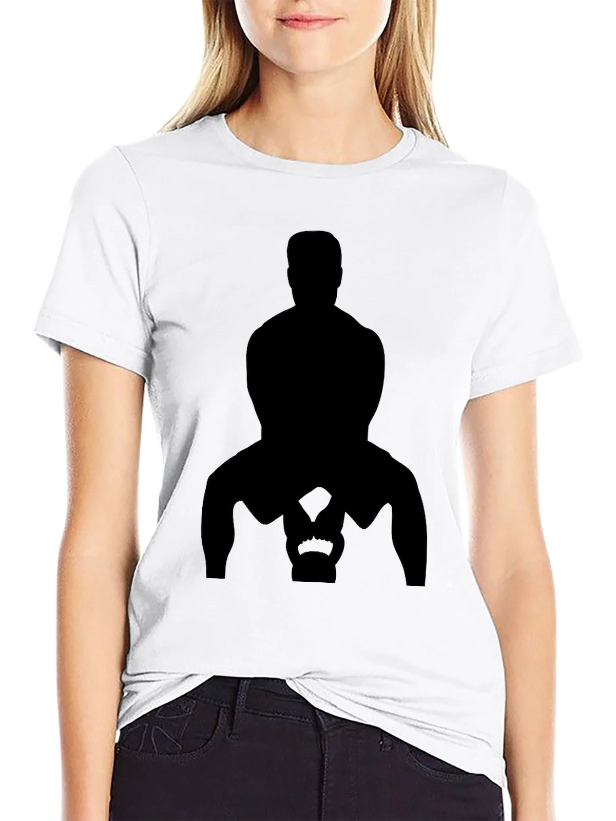 Silhouette Kettlebell Workout T-Shirt product image 8
