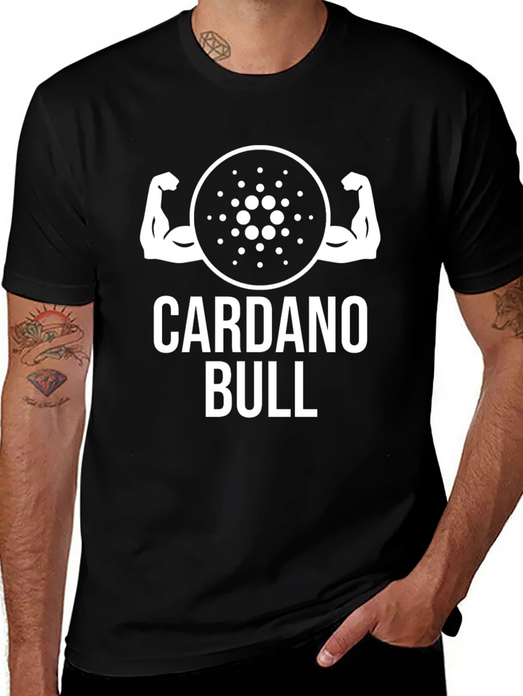 Cardano Bull Crypto T-Shirt product image 1