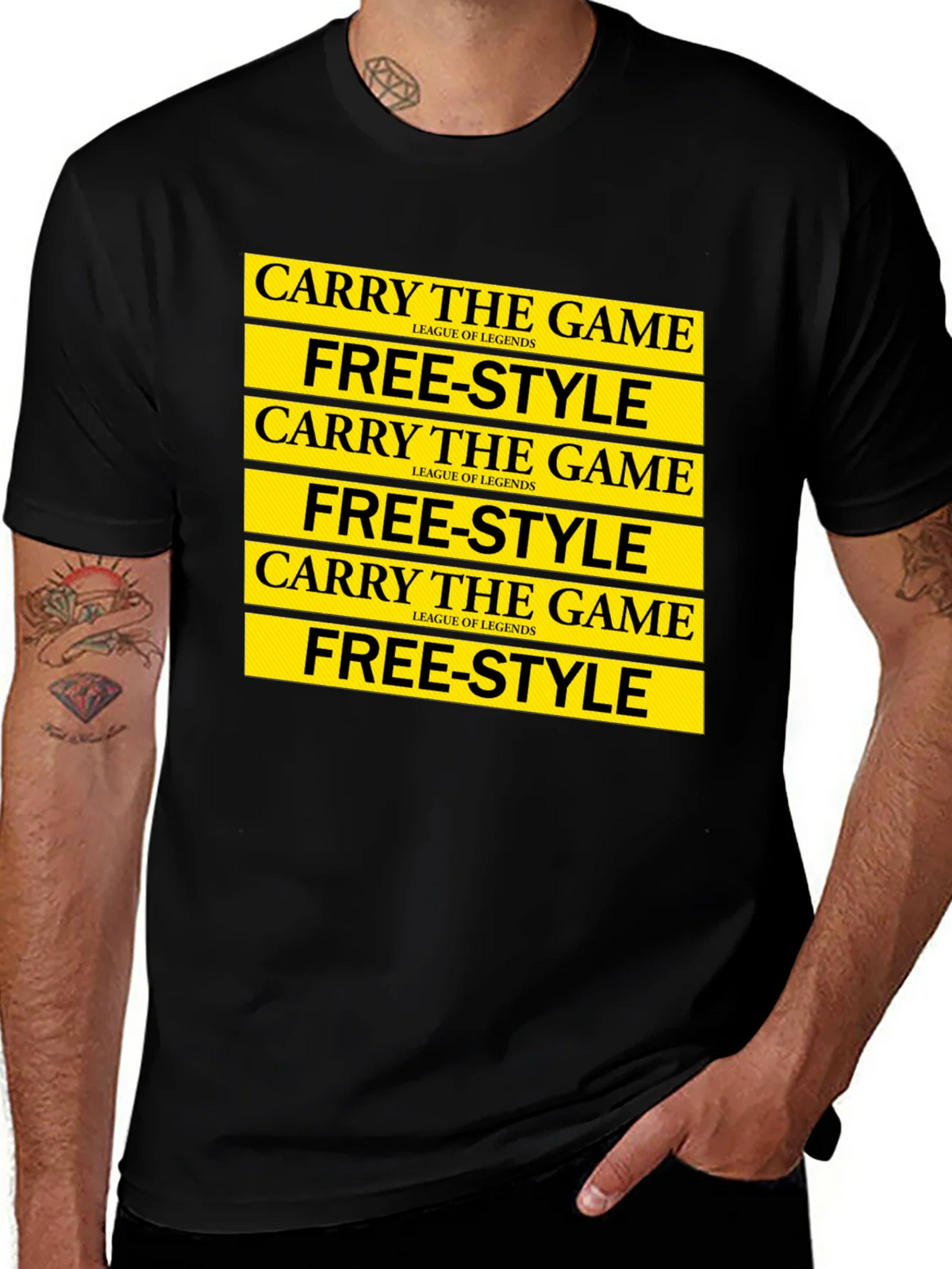 League of Legends Carry the Game Free-Style T-Shirt product image 1