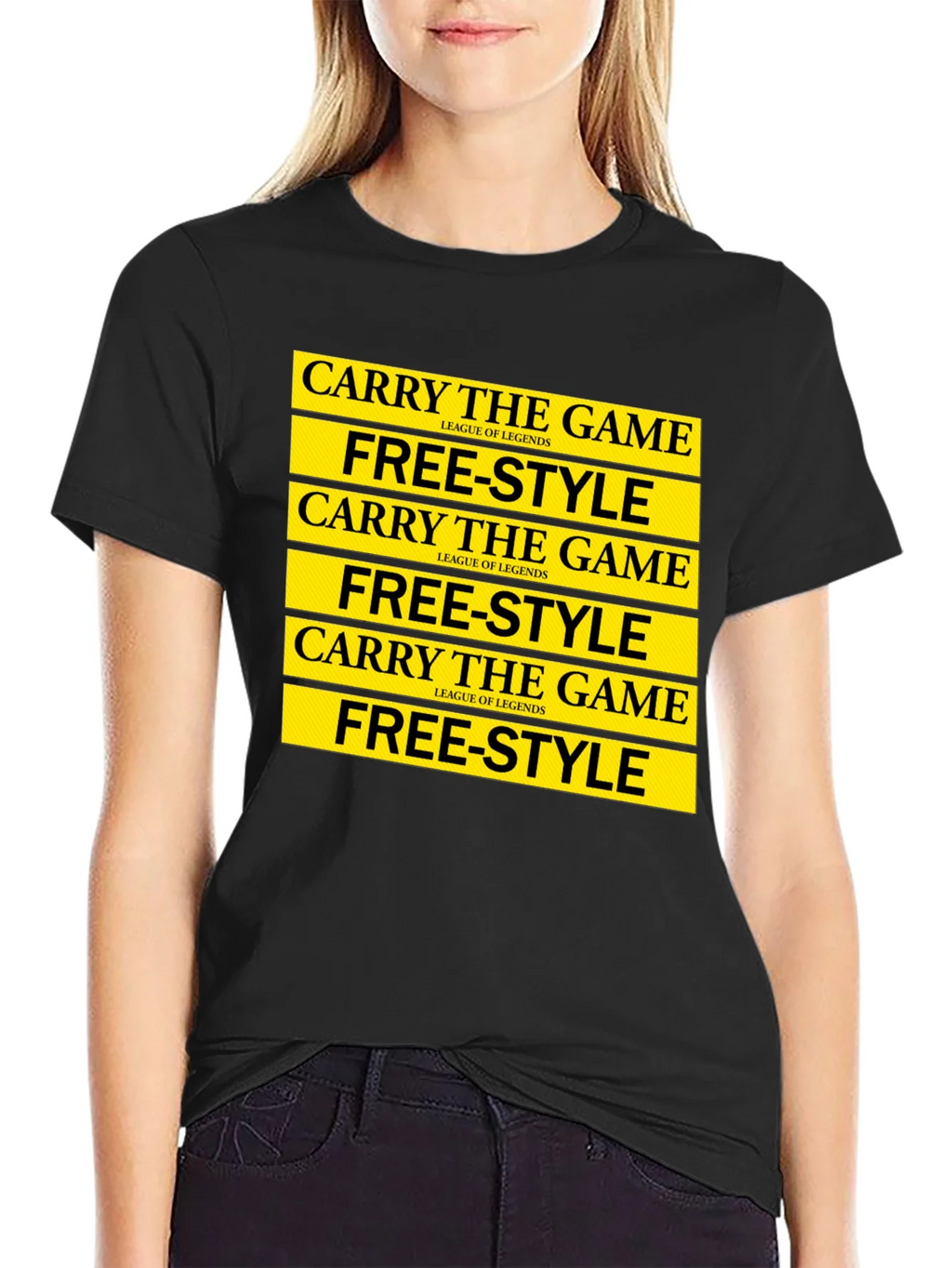 League of Legends Carry the Game Free-Style T-Shirt product image 2
